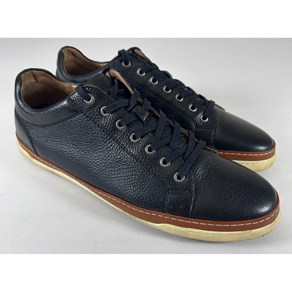 Allen Edmonds Porter Derby Sneakers Mens 13 D Black Pebbled Leather Portugal